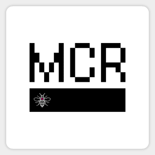 Black Love MCR Manchester Worker Bee Digital Pixel Sticker